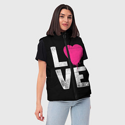 Женский жилет Love Heart, цвет: 3D-красный — фото 2