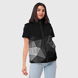 Женский жилет Abstract gray, цвет: 3D-светло-серый — фото 2