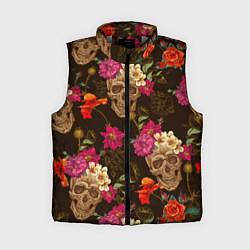 Женский жилет Черепа, цвет: 3D-светло-серый