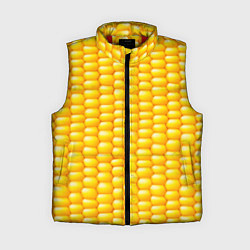 Женский жилет Сладкая вареная кукуруза, цвет: 3D-красный