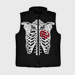 Женский жилет Кукрыниксы: Скелет, цвет: 3D-черный