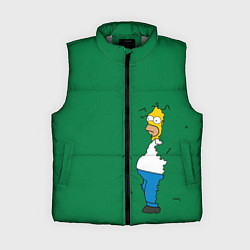 Женский жилет Гомер в кустах, цвет: 3D-светло-серый