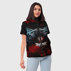 Женский жилет Slipknot руки зомби, цвет: 3D-красный — фото 2