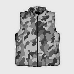 Женский жилет Ночной Камуфляж 1, цвет: 3D-черный