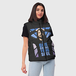 Женский жилет Give Grohl Your Soul, цвет: 3D-красный — фото 2