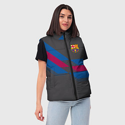 Женский жилет Barcelona FC: Dark style, цвет: 3D-черный — фото 2