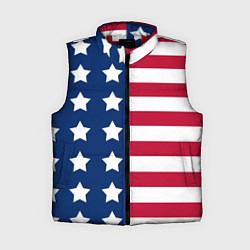Женский жилет USA Flag, цвет: 3D-красный