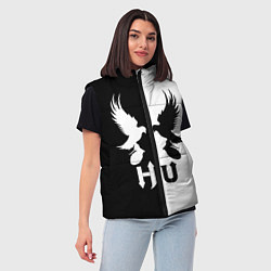 Женский жилет HU: Black & White, цвет: 3D-черный — фото 2
