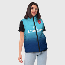 Женский жилет Arsenal FC: Blue Away 17/18, цвет: 3D-светло-серый — фото 2