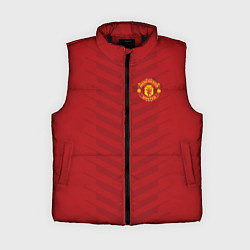 Женский жилет Manchester United: Red Lines, цвет: 3D-черный