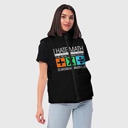 Женский жилет Ed Sheeran: I hate math, цвет: 3D-красный — фото 2