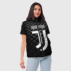 Женский жилет FC Juventus: Black Lines, цвет: 3D-черный — фото 2