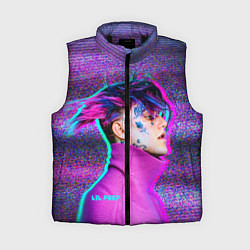 Женский жилет Lil Peep: Glitch, цвет: 3D-черный