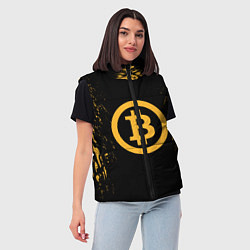 Женский жилет Bitcoin Master, цвет: 3D-черный — фото 2