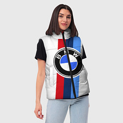 Женский жилет BMW M: White Sport, цвет: 3D-черный — фото 2