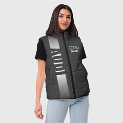Женский жилет Audi: Grey Sport, цвет: 3D-черный — фото 2