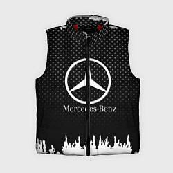 Женский жилет Mercedes-Benz: Black Side, цвет: 3D-красный