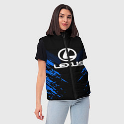 Женский жилет Lexus: Blue Anger, цвет: 3D-черный — фото 2