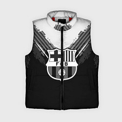 Женский жилет FC Barcelona: Black Style, цвет: 3D-красный