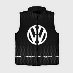 Женский жилет Volkswagen: Black Abstract, цвет: 3D-черный