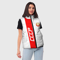 Женский жилет СССР: White Collection, цвет: 3D-светло-серый — фото 2