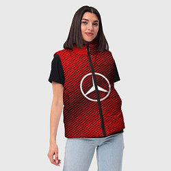 Женский жилет Mercedes: Red Carbon, цвет: 3D-красный — фото 2