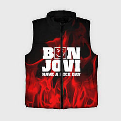 Женский жилет Bon Jovi: Have a nice day, цвет: 3D-черный
