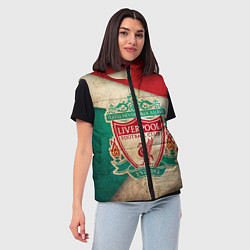 Женский жилет FC Liverpool: Old Style, цвет: 3D-черный — фото 2