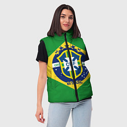 Женский жилет CBF Brazil, цвет: 3D-светло-серый — фото 2