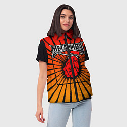 Женский жилет Metallica Fist, цвет: 3D-черный — фото 2