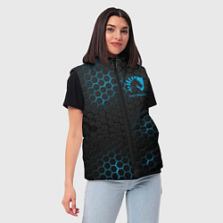 Женский жилет Team Liquid: Carbon Style, цвет: 3D-красный — фото 2