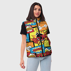 Женский жилет Boom Pop Art, цвет: 3D-красный — фото 2