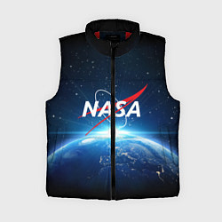 Женский жилет NASA: Sunrise Earth, цвет: 3D-красный