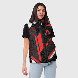 Женский жилет CS:GO CYREX CARBON, цвет: 3D-красный — фото 2