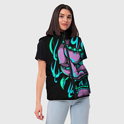 Женский жилет Демон Они, цвет: 3D-светло-серый — фото 2