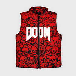Женский жилет DOOM: Blooded Skuls, цвет: 3D-черный