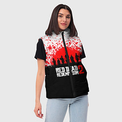 Женский жилет RDR 2: Red Blood, цвет: 3D-черный — фото 2
