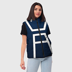 Женский жилет Моя геройская академия -КОСТЮМ, цвет: 3D-светло-серый — фото 2