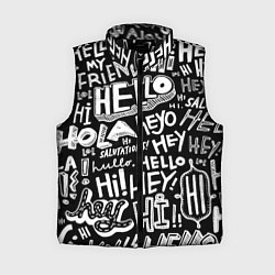 Женский жилет Hello Pattern, цвет: 3D-черный