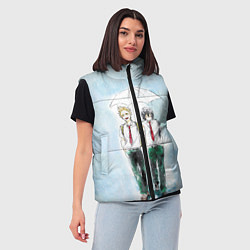 Женский жилет Геройская Академия, цвет: 3D-светло-серый — фото 2