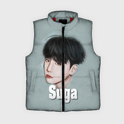Женский жилет BTS Suga, цвет: 3D-красный