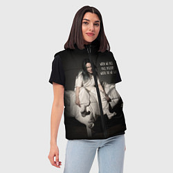 Женский жилет Billie Eilish: Bad Guy, цвет: 3D-красный — фото 2