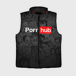 Женский жилет PORNHUB AHEGAO, цвет: 3D-красный