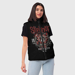 Женский жилет Slipknot 1995, цвет: 3D-светло-серый — фото 2