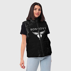 Женский жилет Bon Jovi, цвет: 3D-черный — фото 2