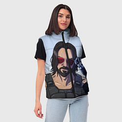 Женский жилет Киану Самурай, цвет: 3D-светло-серый — фото 2