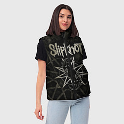 Женский жилет Slipknot goat, цвет: 3D-черный — фото 2