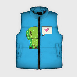 Женский жилет MINECRAFT, цвет: 3D-черный