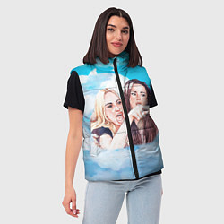 Женский жилет Акварельный Мем, цвет: 3D-красный — фото 2