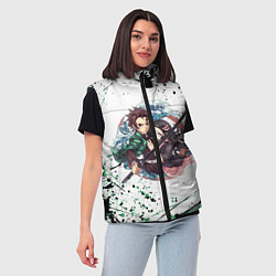 Женский жилет KIMETSU NO YAIBA, цвет: 3D-красный — фото 2